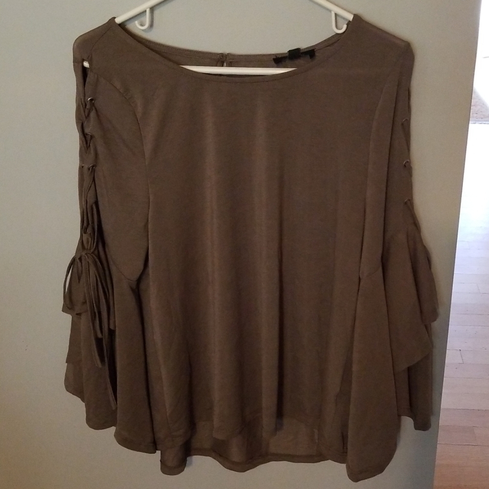 Very J Grey Blouse